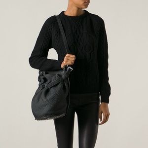 Alexander Wang Diego bucket bag silver studs